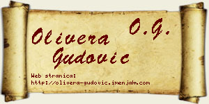 Olivera Gudović vizit kartica
